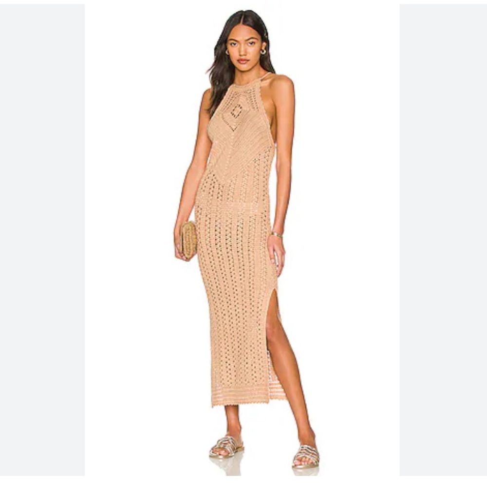Spell The Gypsy Tan Midi Dress with Timeless Elegance